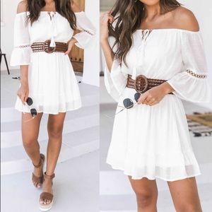 Off the shoulder dress